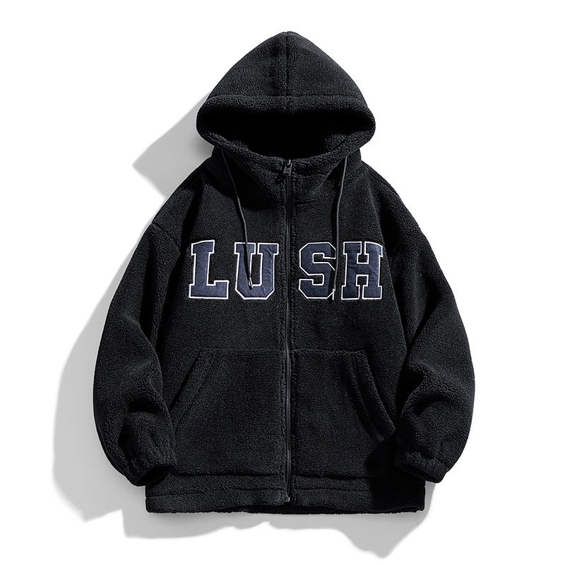 J162 High Quality Custom Outdoor Warm Zip Up Fleece Coats Vintage Pullover Jacket Men's Coat