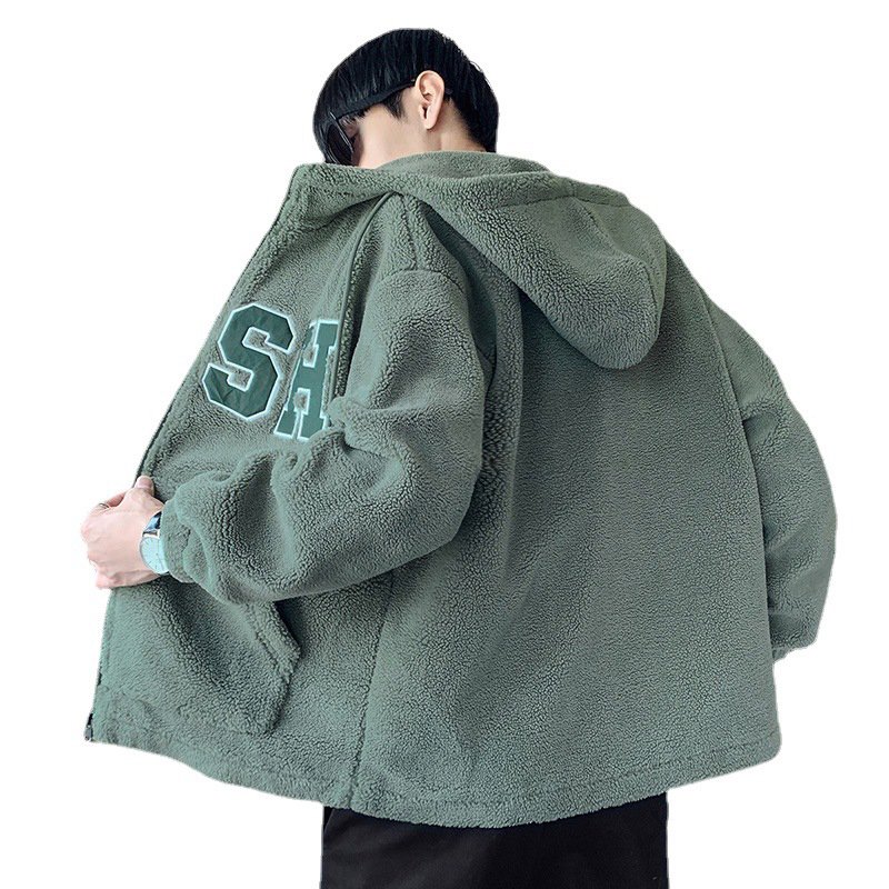 J162 High Quality Custom Outdoor Warm Zip Up Fleece Coats Vintage Pullover Jacket Men's Coat