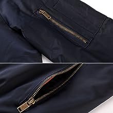 Men's Jackets Windproof Bomber Jacket Full Zip Winter Warm Padded Coats Outwear Men's Jackets