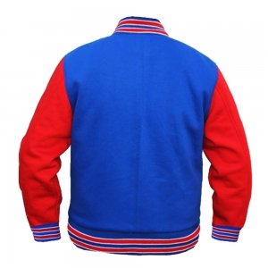 Customized Streetwear Embroidery Winter Letterman Windbreaker Outdoor Men's Leather Sleeve Varsities jacket