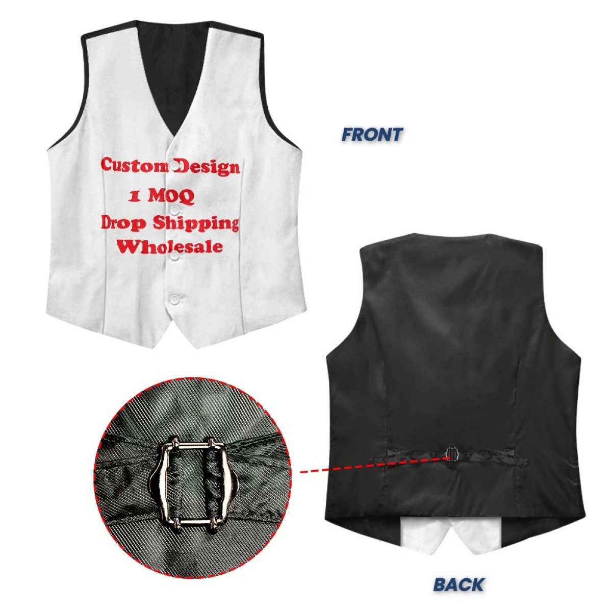 Hot Sale Wholesale Low Price Low Moq Custom Slim Fit Exquisite Business Men's Suit Vest Jacket Print On Demand Men's Jackets