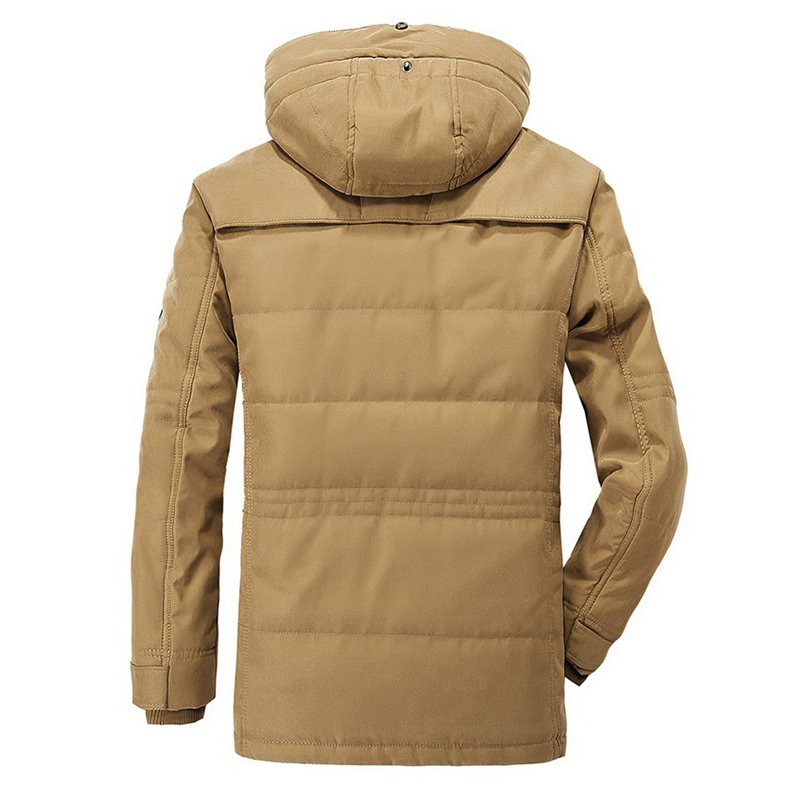 Windbreaker Thick Parka Coats Winter Warm Jacket Outdoor Super Heavy Hooded Outwear Plus Size Men's Jacket