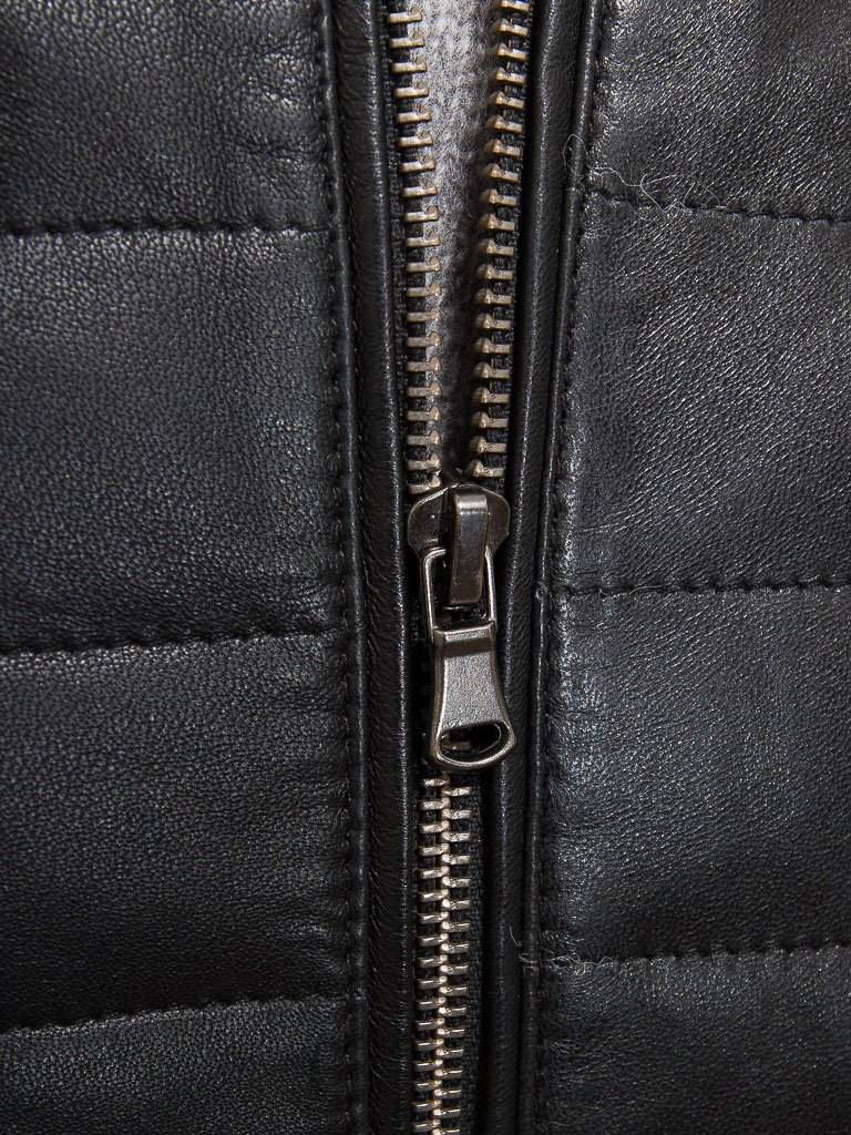 Motorcycle Fashion Embroidery Leather Jacket Black Men's Leather Jacket Customized puffer style fashion leather jacket