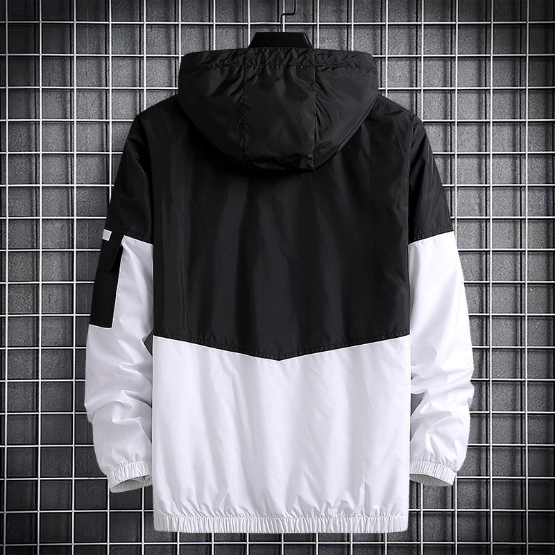 Men'S Custom Full Zip Up Trench Jacket Training Light Weight Waterproof Sport Trench Jacket