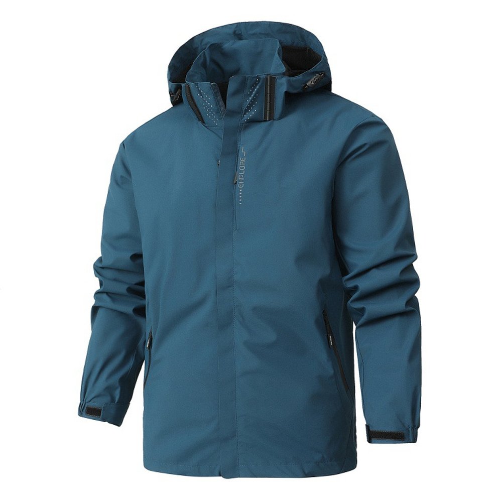 men's jacket waterproof outdoor casual fashion riding quick dry sports zip up softshell hooded coats high quality mens clothing