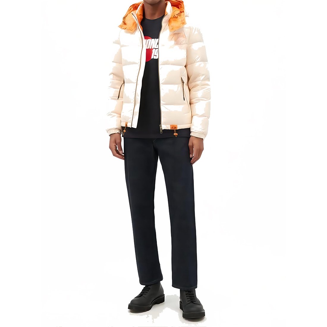 Men's Jackets Coats Quality Zipper Winter Puffer Jacket Custom Logo Hooded Down Coat For Men