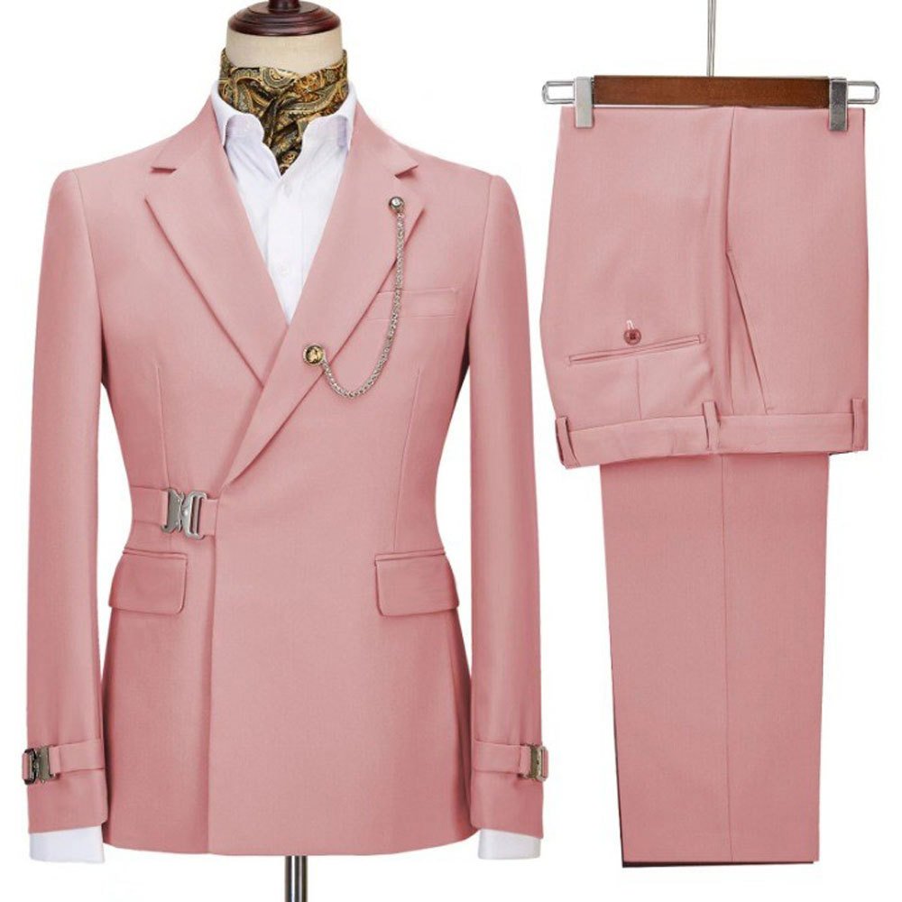 XXS-3XL Men's two-piece wedding dress suits groomsmen men's jacket and pants set Korean version formal suits