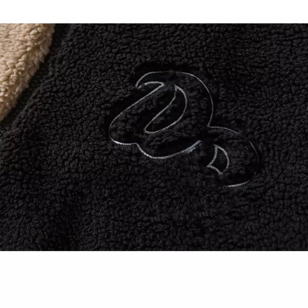 Custom High Quality Casual Men's jacket Stand Collar Thick Warm Zipped Winter Coats Men Fleece Jacket