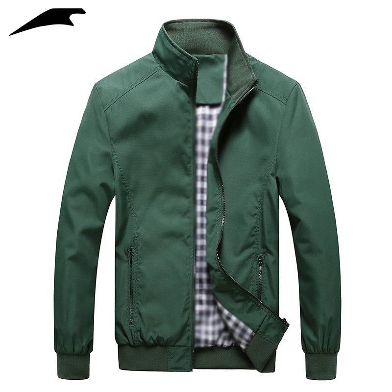 custom Quality Solid Casual Jacket Men Spring Autumn Outerwear Mandarin Sportswear oversized Mens Jackets for Male Coats