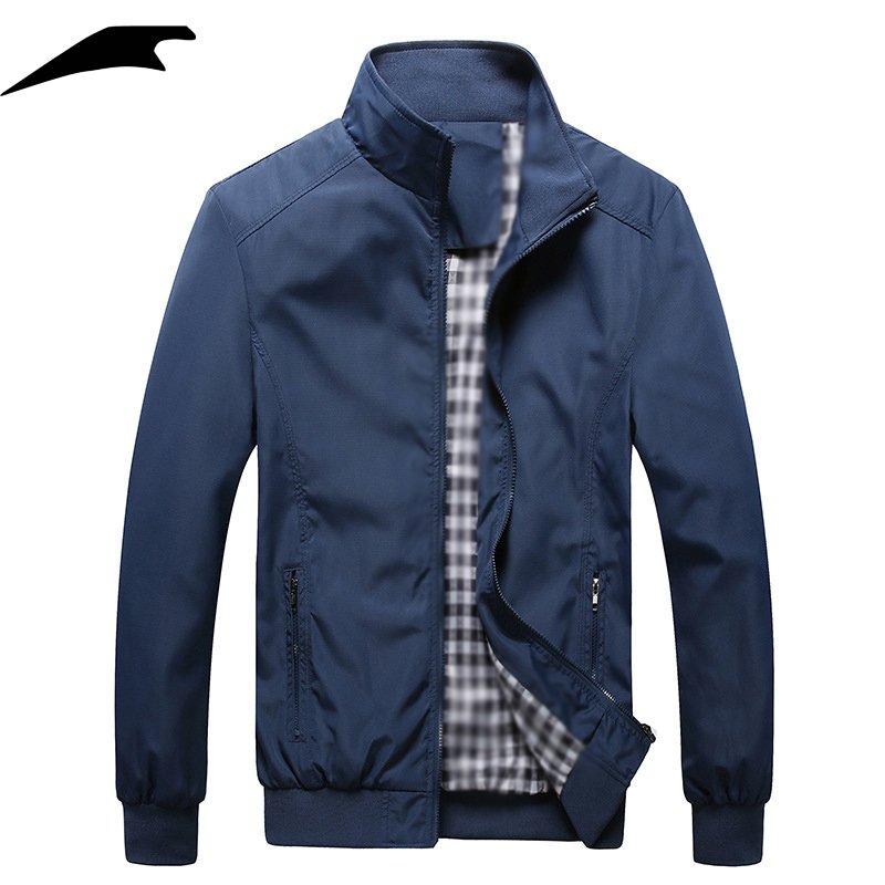 custom Quality Solid Casual Jacket Men Spring Autumn Outerwear Mandarin Sportswear oversized Mens Jackets for Male Coats