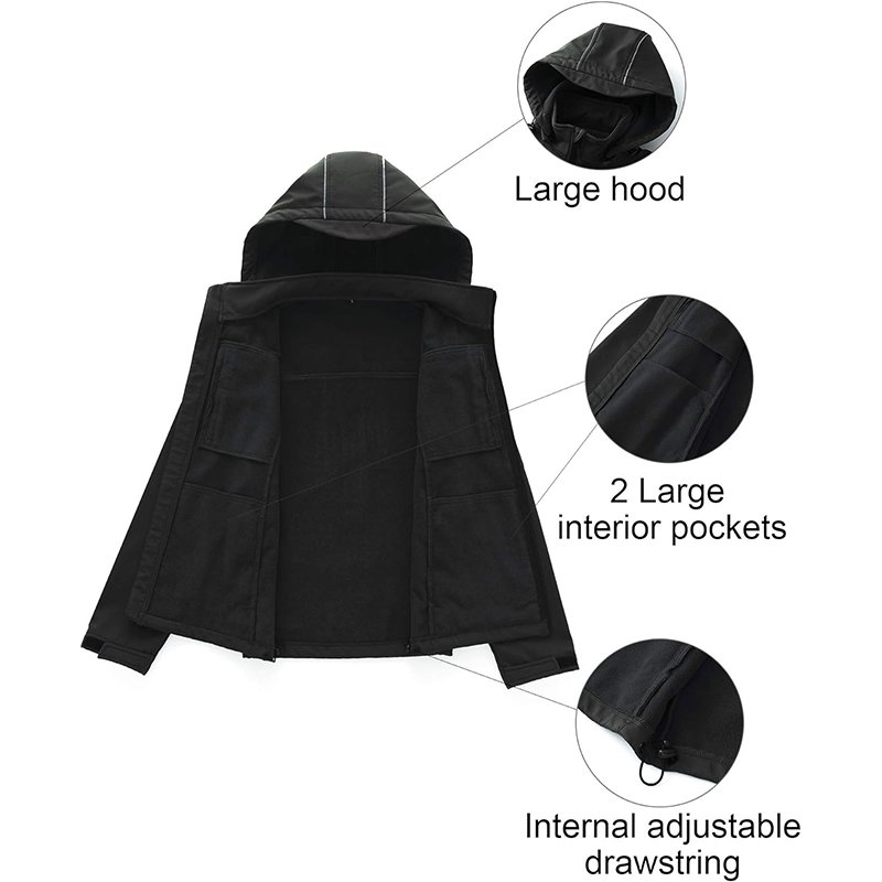 Small MOQ Plus Size Men's Jackets Waterproof Customization Softshell Windbreaker Hiking Jacket For Men