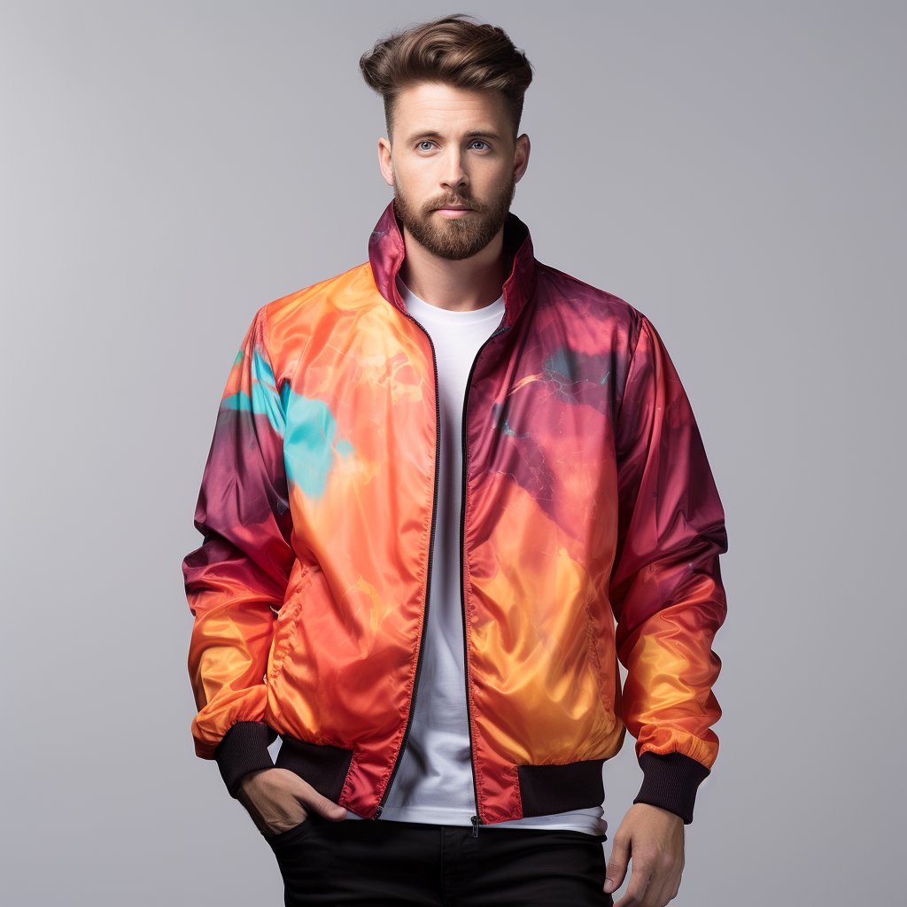 Aibort Custom Wholesale Sublimation Wholesale Over Digital Print Custom Your Own design Breathable Jackets For Men//
