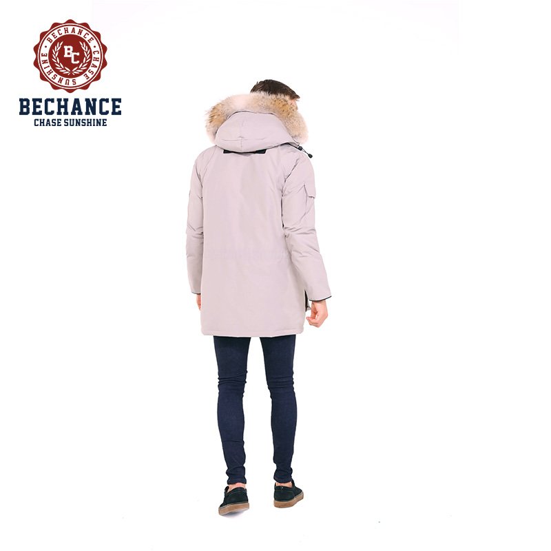 Bechance Wholesale Winter Big Size bubble padded parka Jacket Men's Jackets & Coats with fur hood winter clothes