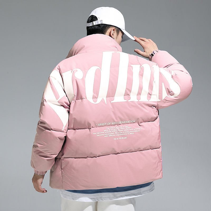Custom Windbreaker Winter Men's Coat Short Ripstop Down Jacket Warm Hoods Windbreaker Thick Puffer Jacket Man