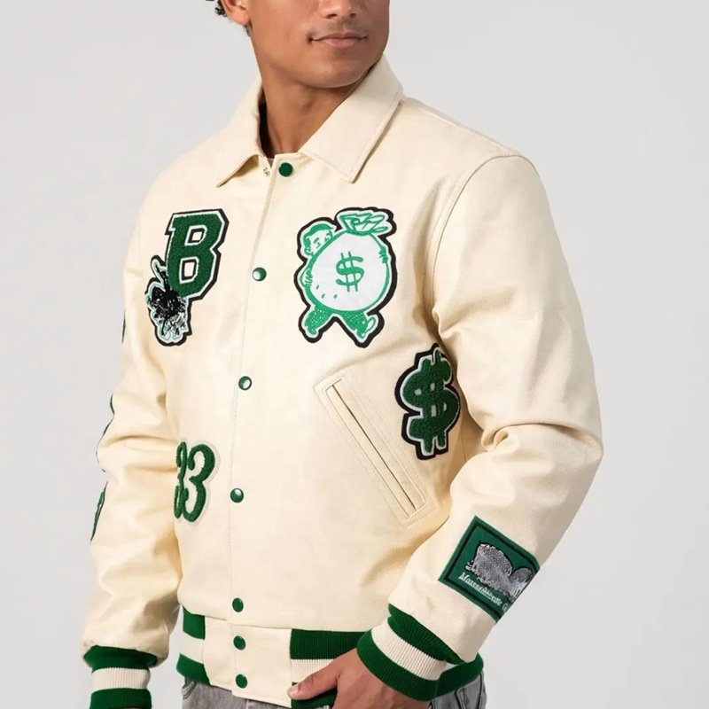 baseball jacket men Manufacturer Custom Letterman Plus Size Varsity Jacket Man Winter Vintage School College Men'S Jackets