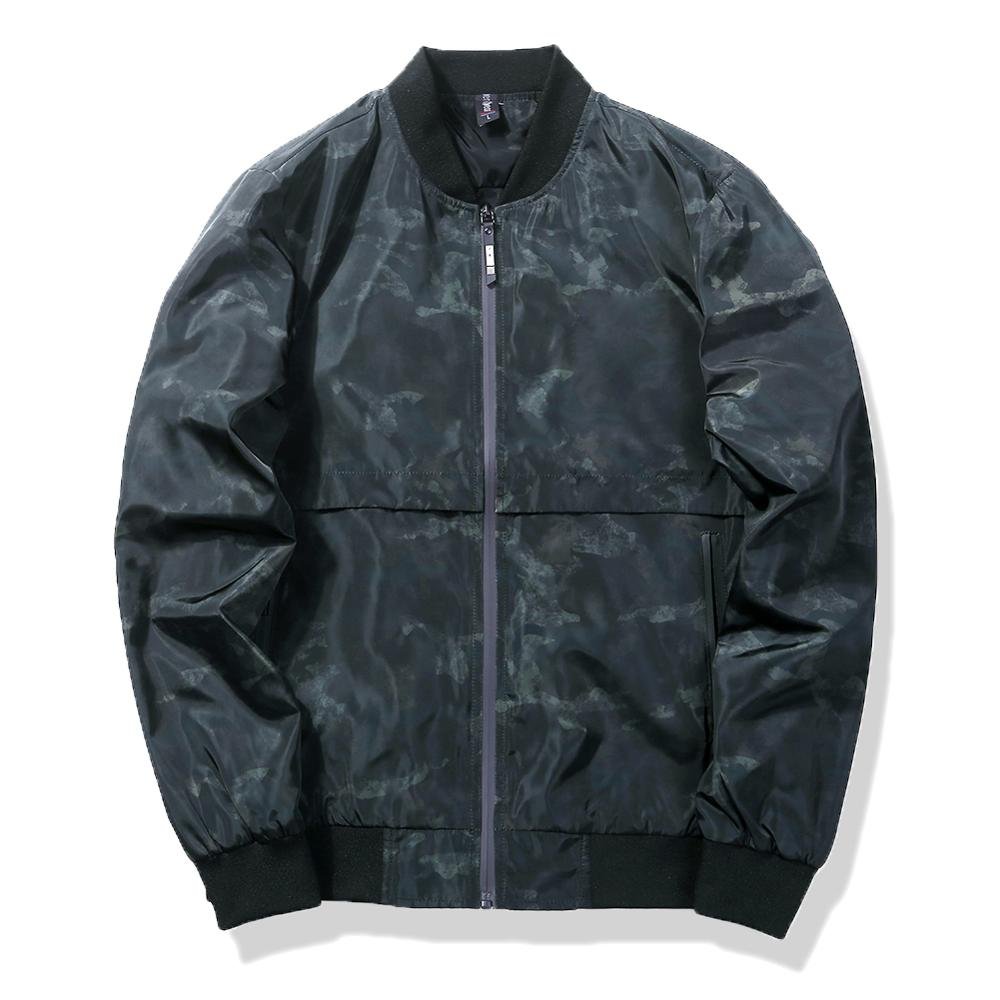 Wholesale Factory custom logo Fashion Zipper Up plus size men's jackets