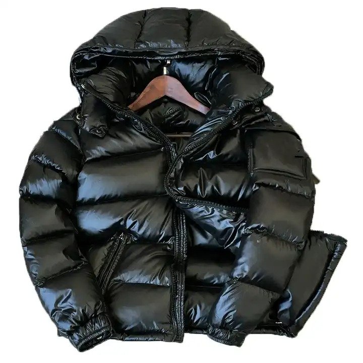 Winter Custom Men's Bubble Down Jacket Puffer Coat Top Quality Lightweight Zipper Up Hooded Puffer Winter Jackets