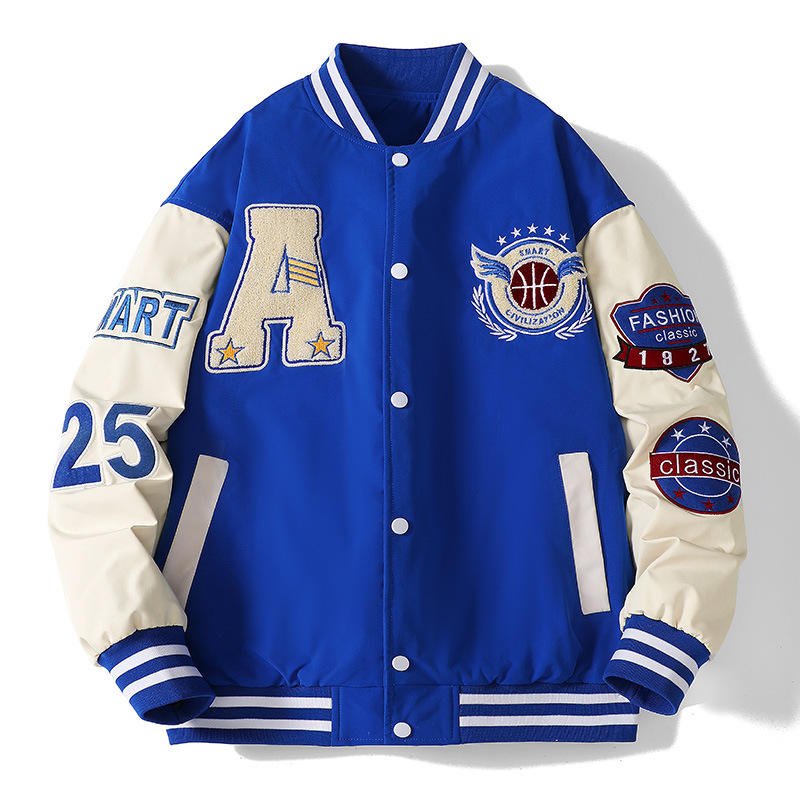 Custom OEM Chenille Embroidery Winter Undefined Baseball Jacket Cotton Varsity Letterman Men's Jackets