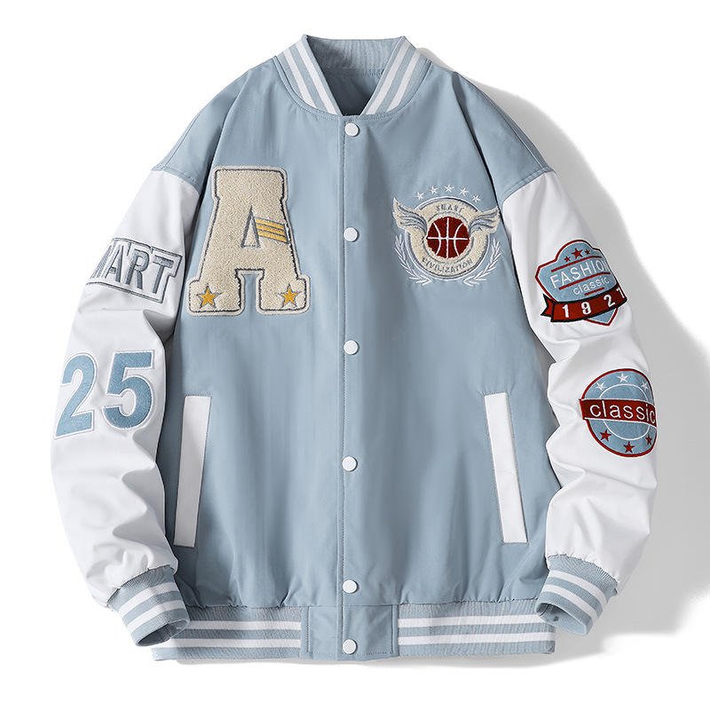 Custom OEM Chenille Embroidery Winter Undefined Baseball Jacket Cotton Varsity Letterman Men's Jackets