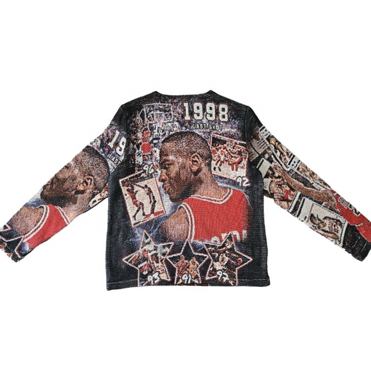 2024 New Arrival High-quality Tapestry Basketball Jackets Custom Tapestry Woven Tapestry Embroidery Jacket for Men's