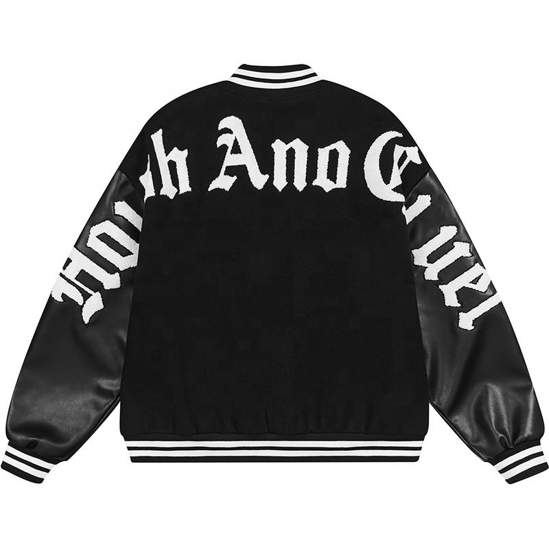 Custom mens clothing streetwear oversized varisty jacket men's varsity jacket plus size versity jacket