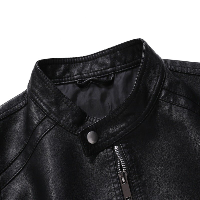 Men original cow Leather Jacket Motorcycle Men's Jackets Black Outwear Male cowhide Leather Coats Men