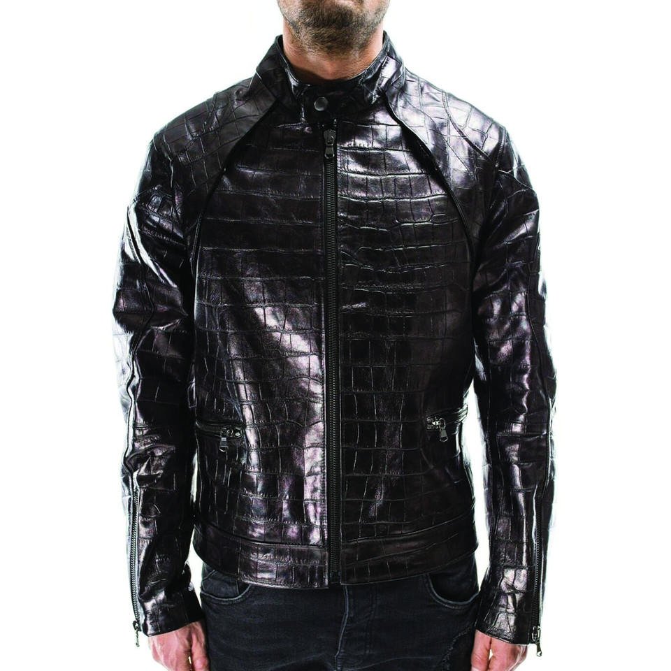 Leather Jackets Men Black Color Men Leather Jacket Full Sleeve Product Leather Jacket For Men