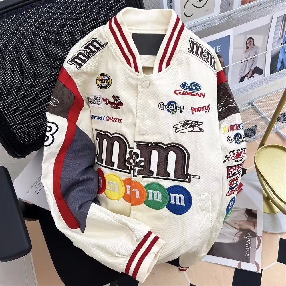 men's coats version niche design cardigan assault jacket women's ins style thin men's jackets bomber jacket