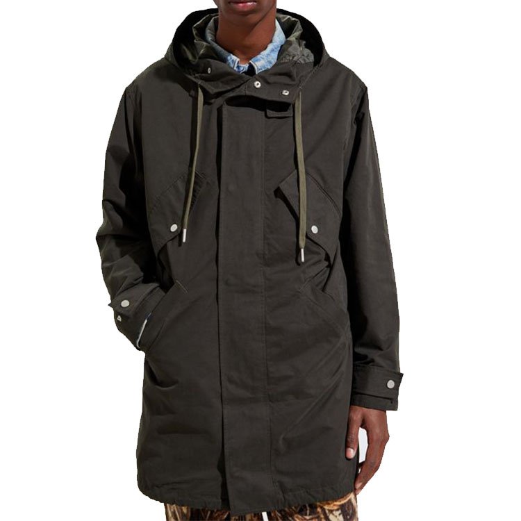 custom clothing logo Cotton Fishtail Parka men's jackets & coats