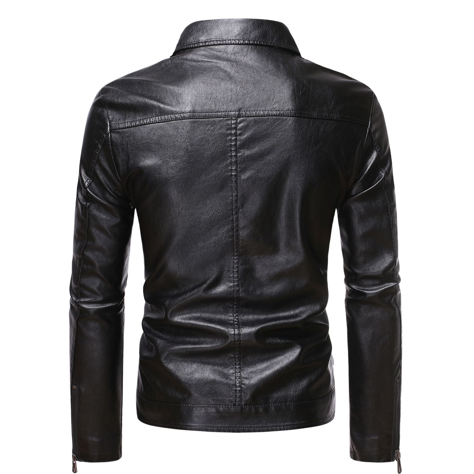 Factory Directly Cheap Men's Jacket Coat Leather Jacket With Plush