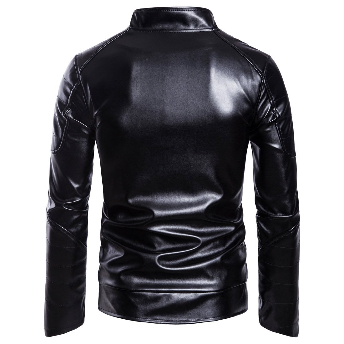 New Custom Pu Leather Type Windproof Jacket For Men Plus Size Men's Jackets Long Sleeve Winter Jacket