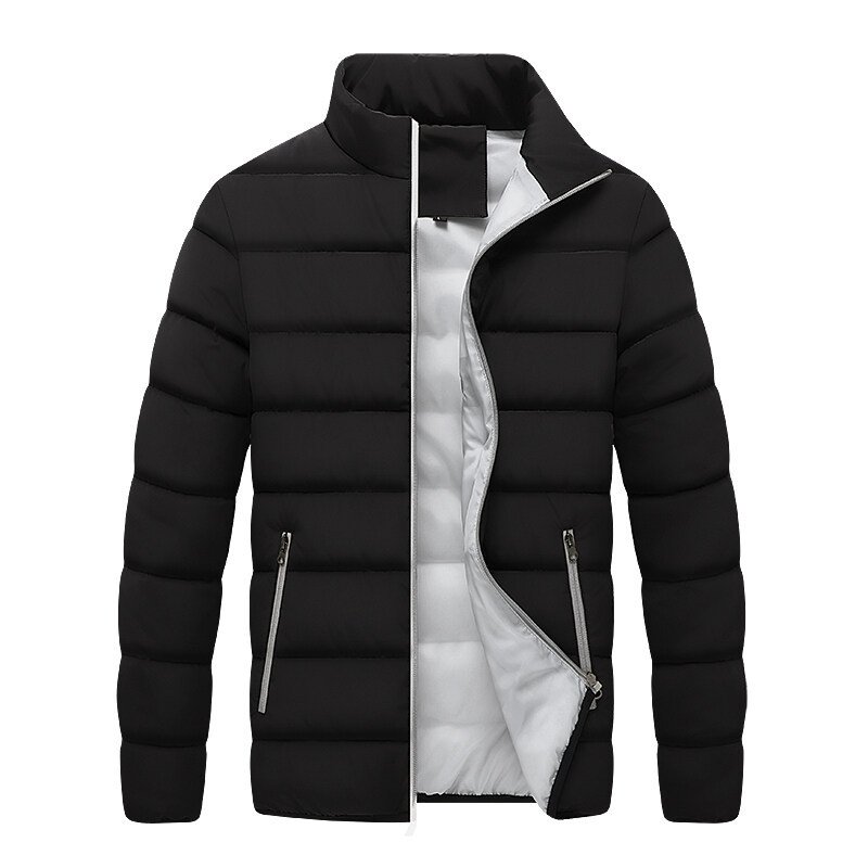 Autumn/Winter Men'S Custom Logo Outdoor Zipper Waterproof Stand-Up Collar Warm Men'S Street Jacket