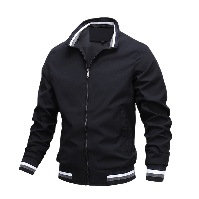 Large quantity men's high-quality outdoor jackets in stock leisure fashion stand collar jackets seasons plus size men's jackets
