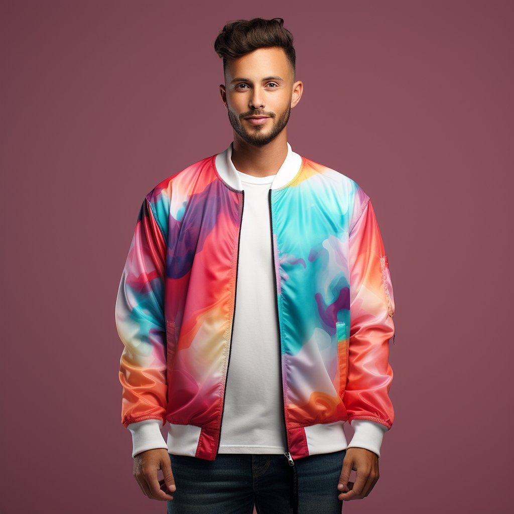 Aibort Custom Wholesale Sublimation Wholesale Fashion Designer Jacket men Streetwear Men's Clothing Men's Zip Up Jackets//