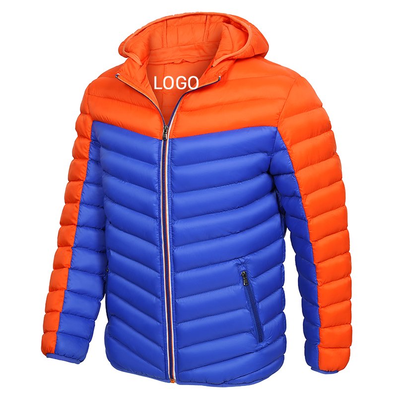 CARANFIER Men Jackets Fashion Padded Wadded Winter Hooded Puffer Jacket High Quality High Demand Men Clothing FREE LOGO OEM