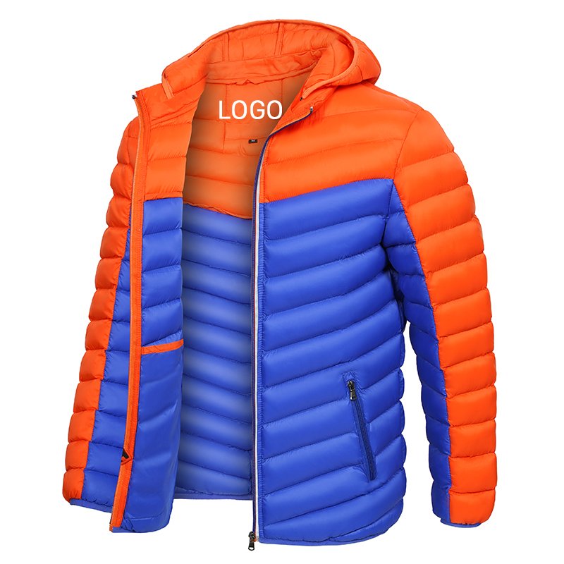 CARANFIER Men Jackets Fashion Padded Wadded Winter Hooded Puffer Jacket High Quality High Demand Men Clothing FREE LOGO OEM