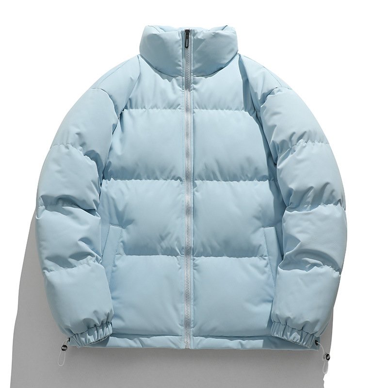 Manufacturer Blank Plus Size Snow Thick Coats Jacke Custom Heat Transfer Logo Winter Black Plain Zip Unisex Men'S Jackets