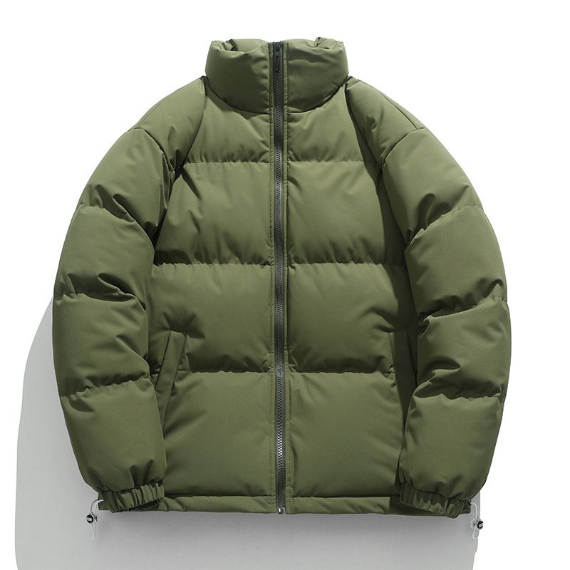 Manufacturer Blank Plus Size Snow Thick Coats Jacke Custom Heat Transfer Logo Winter Black Plain Zip Unisex Men'S Jackets