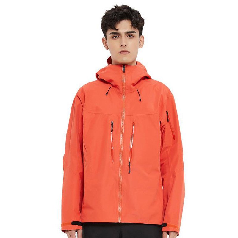 Men's Waterproof Hard Shell Hooded Jacket for Outdoor Sports Mountain Running & Hiking Skiing Windbreak Rain Coat OEM ODM