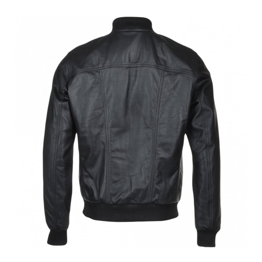 Wholesale Bomber Jacket Fashion Style plain black Men's Winter jackets Custom Men's Jackets