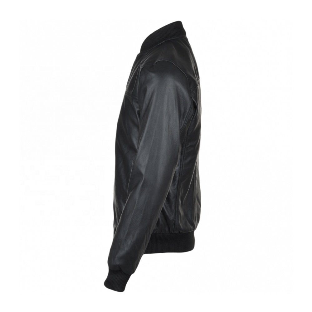 Wholesale Bomber Jacket Fashion Style plain black Men's Winter jackets Custom Men's Jackets