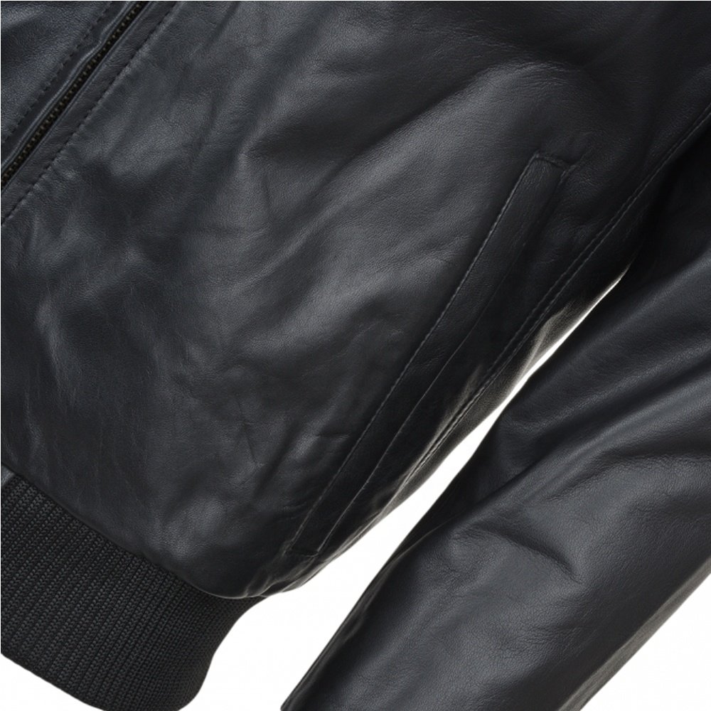 Wholesale Bomber Jacket Fashion Style plain black Men's Winter jackets Custom Men's Jackets