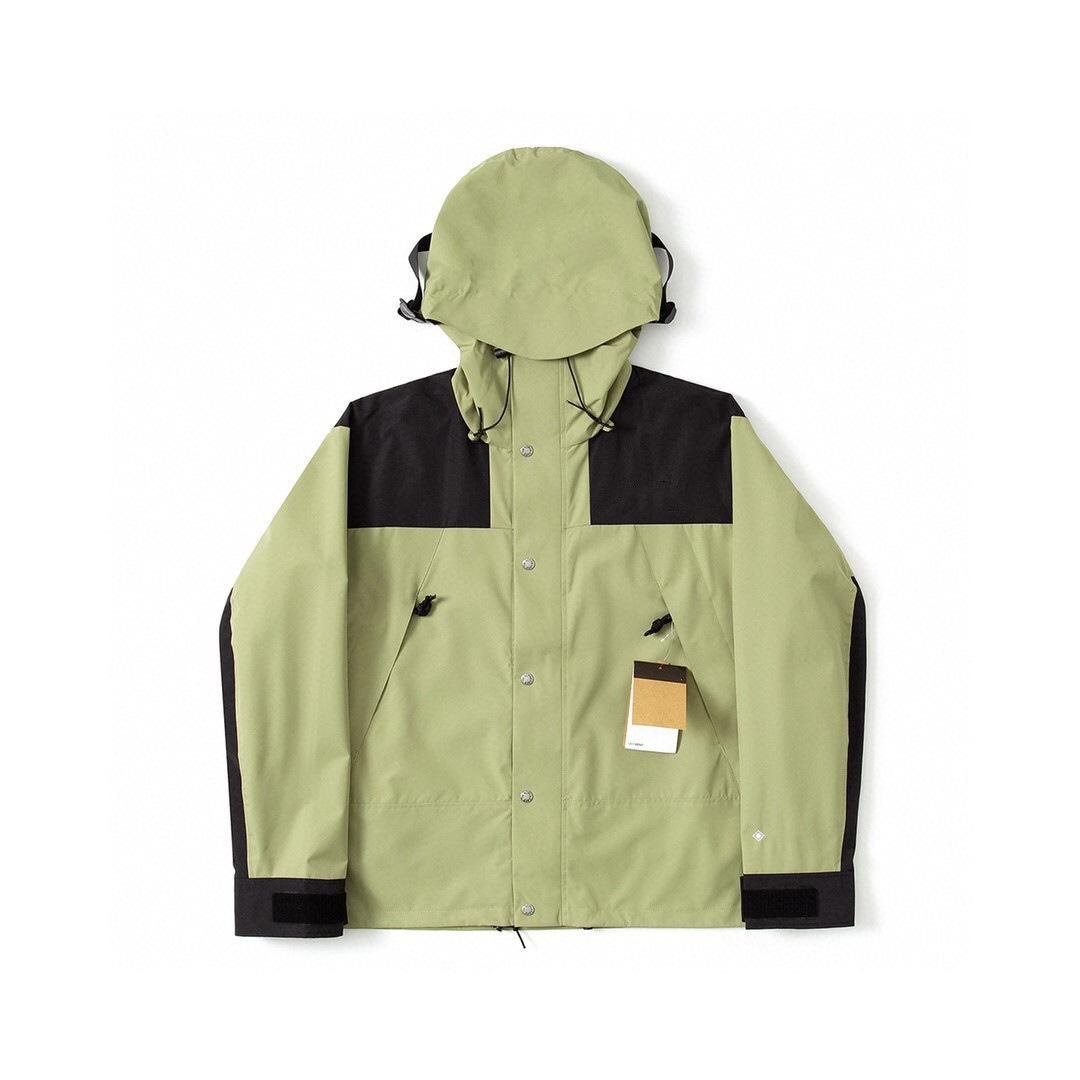 Solid Color contrast color Jacket With Hooded Long Sleeve windbreaker Jacket Coat For Men