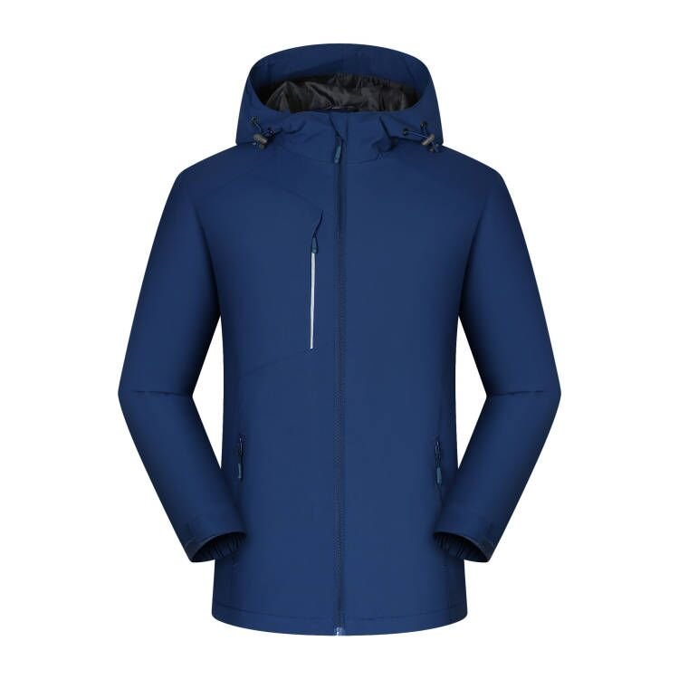Men's Winter Jacket Big Size Fleece Hoodie Zipper Waterproof Sheep Fur Plain Leather Polyester Material Plus Size Cardigan