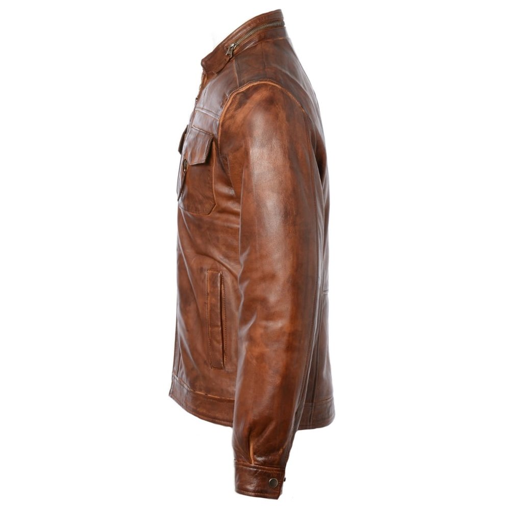 Premium Quality Wholesale Price Custom Design Original Fur Men's Leather Jacket For Sale Online