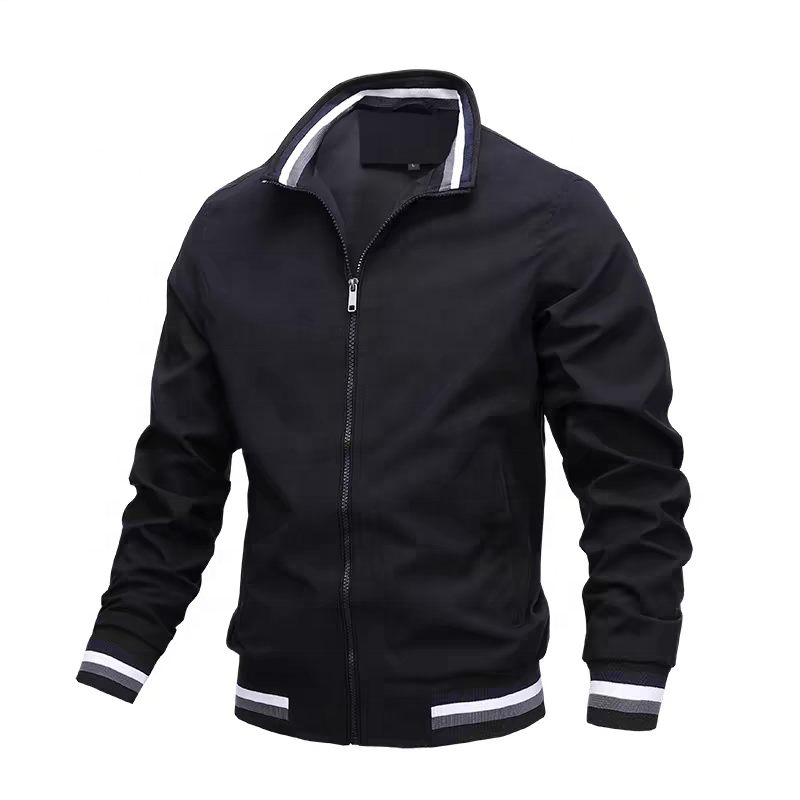 Custom Plus Size Fashion Men's Jackets Casual Waterproof Blank Golf Lightweight Windbreaker Bomber Jacket For Men