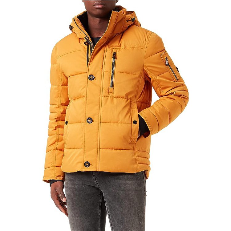 2024 Custom Men's Jacket for Winter Warm Jacket with Detachable Hood and wind and Rain Protection
