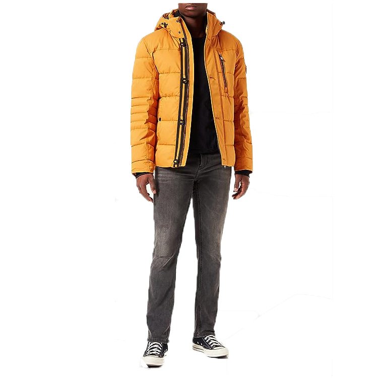 2024 Custom Men's Jacket for Winter Warm Jacket with Detachable Hood and wind and Rain Protection