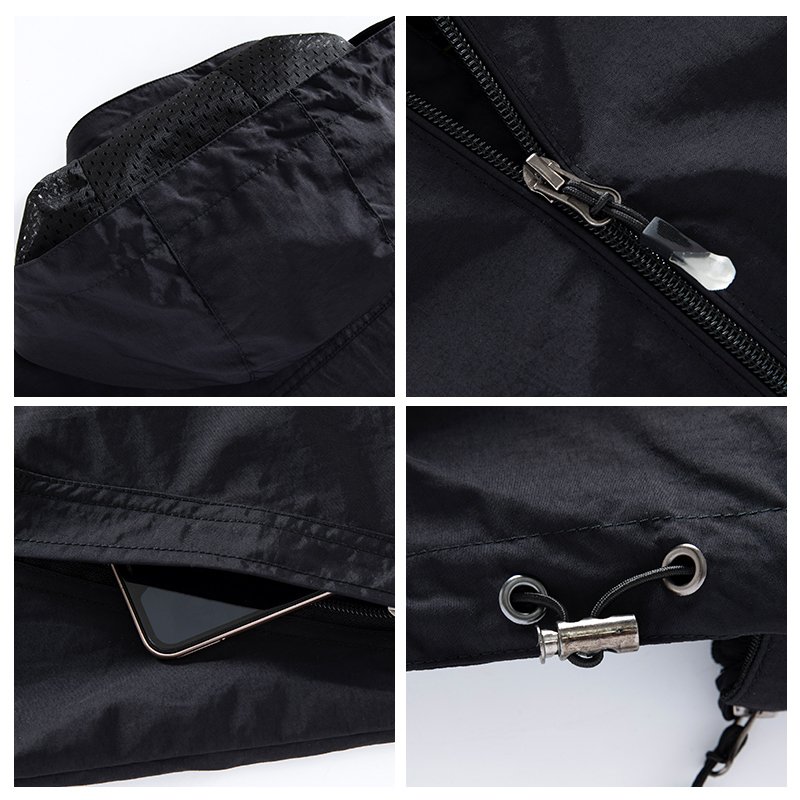 2023 outdoors water proof winter black hidden hood coats windbreaker jacket softshell safari tactical jacket for men