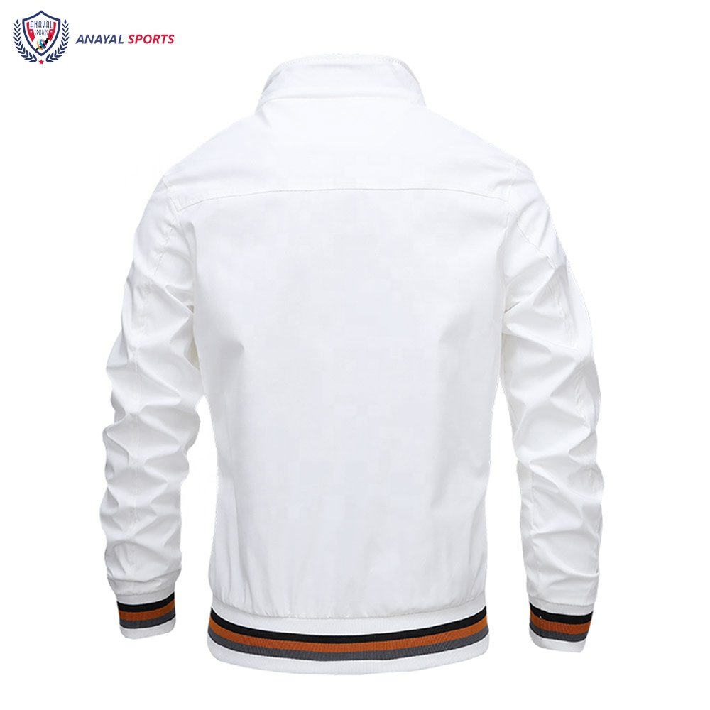 White Color Men Jackets Custom Made High Quality Best Clothing Wears Bomber Jackets